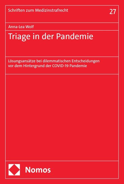Produktbild: Triage in der Pandemie