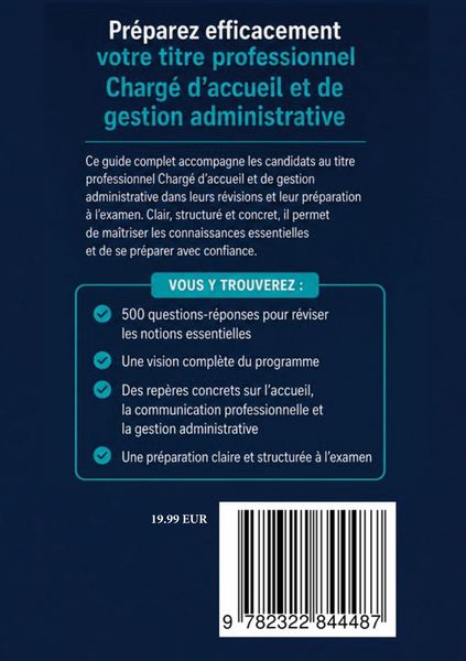 Produktbild: Titre professionnel charg&eacute; d&rsquo;accueil et de gestion administrative
