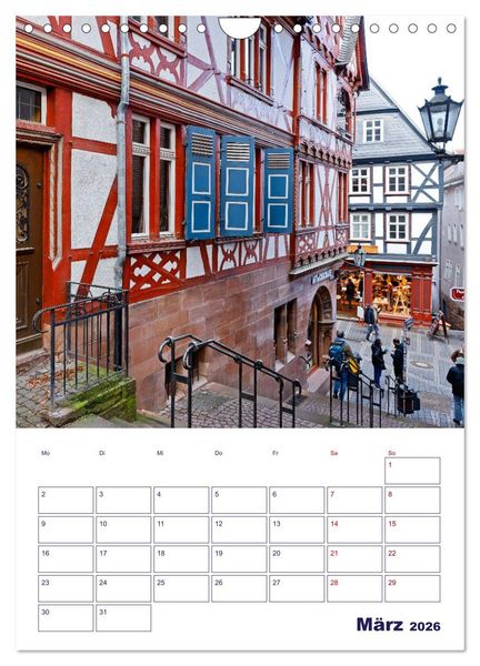 Produktbild: Marburg - Universit&auml;tsstadt mit Flair (Wandkalender 2026 DIN A4 hoch), CALVENDO Monatskalender