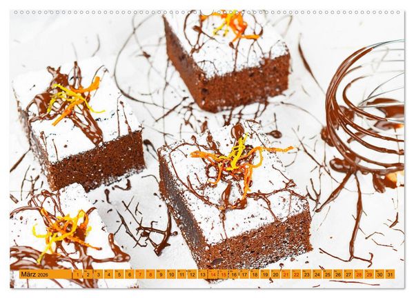 Produktbild: DESSERTVARIATIONEN (Wandkalender 2026 DIN A2 quer), CALVENDO Monatskalender