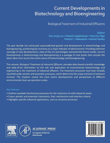 Produktbild: Current Developments in Biotechnology and Bioengineering