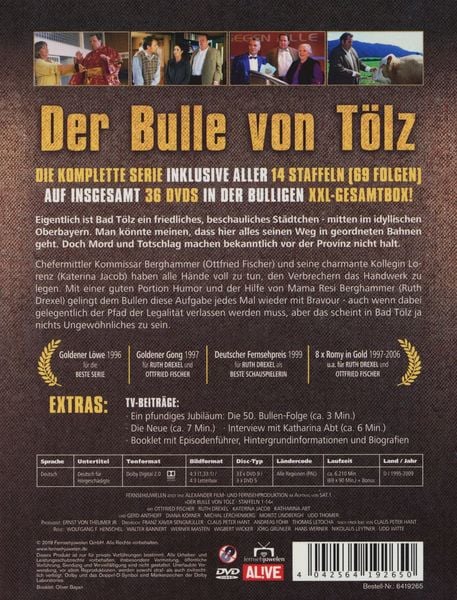 Produktbild: Der Bulle von T&ouml;lz - Komplettbox Staffeln 1-14 (Alle 69 Folgen) (36 DVDs) (Fernsehjuwelen)