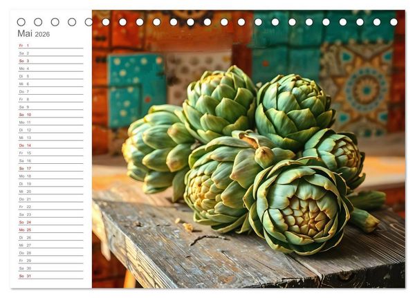 Produktbild: Superfood Vitality - Die Kraft der Superfoods in KI-Bildern (Tischkalender 2026 DIN A5 quer), CALVENDO Monatskalender