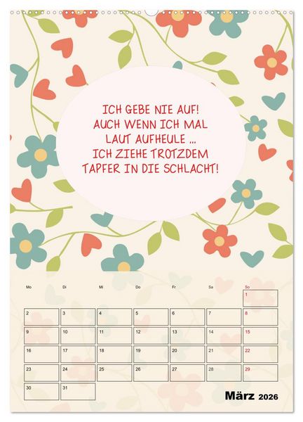 Produktbild: K&ouml;nigin &uuml;ber alles! Typokalender f&uuml;r starke Frauen (hochwertiger Premium Wandkalender 2026 DIN A2 hoch), Kunstdruck in Hochglanz
