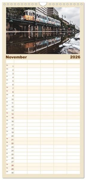 Produktbild: Familienplaner 2026 - KAISERLICHES BUDAPEST mit 5 Spalten (Wandkalender, 21 x 45 cm) CALVENDO