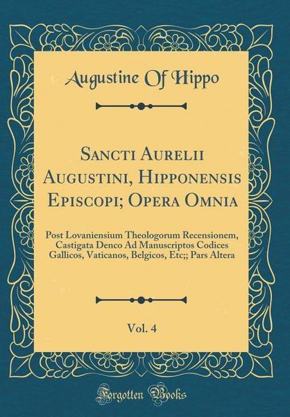 Produktbild: Lat-Sancti Aurelii Augustini H