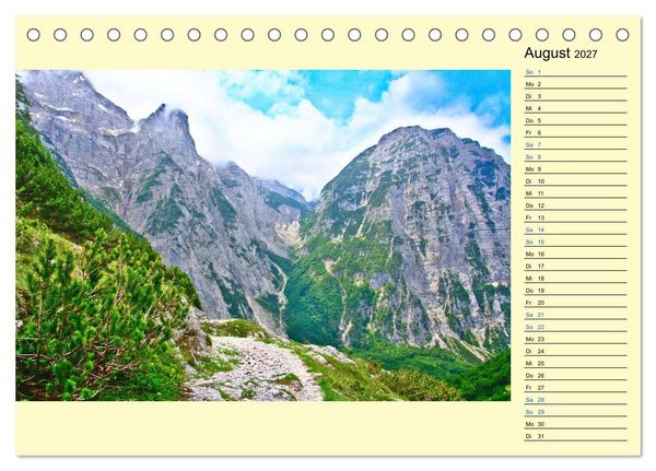 Produktbild: Slowenien - Impressionen eines Naturjuwels (Tischkalender 2027 DIN A5 quer), CALVENDO Monatskalender