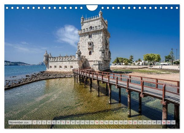 Produktbild: Lissabon Stadtansichten (Wandkalender 2026 DIN A4 quer), CALVENDO Monatskalender
