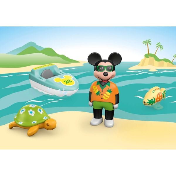 PLAYMOBIL JUNIOR & Disney 71707 - Micky Maus' Bootstour