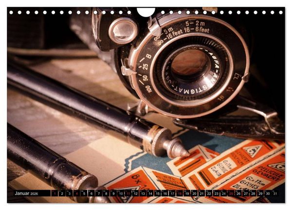 Produktbild: Historische Fotoapparate (Wandkalender 2026 DIN A4 quer), CALVENDO Monatskalender