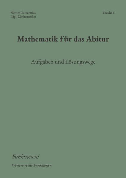 Produktbild: Mathematik f&uuml;r das Abitur