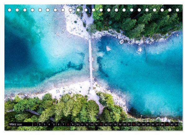Produktbild: Alpen und Seen (Tischkalender 2026 DIN A5 quer), CALVENDO Monatskalender