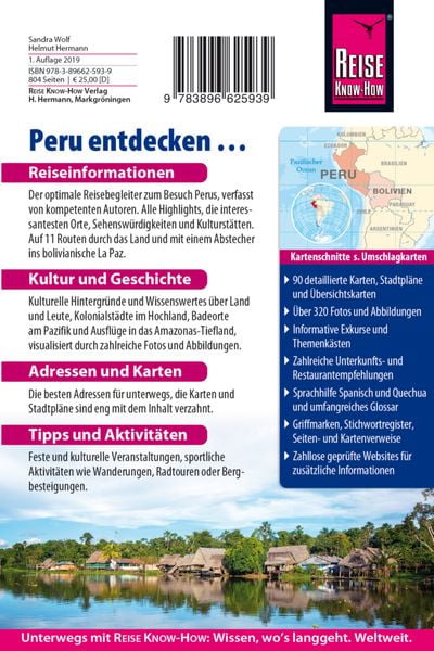 Produktbild: Reise Know-How Reisef&uuml;hrer Peru mit Abstecher nach La Paz (Bolivien)