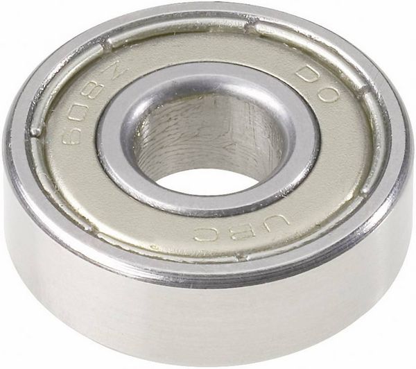 Produktbild: UBC Bearing 607 2RS Rillenkugellager radial Bohrungs-&Oslash; 7 mm Au&szlig;en-Durchmesser 19 mm Drehzahl (max.) 22000 U/min
