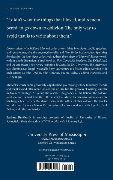 Produktbild: Conversations with William Maxwell