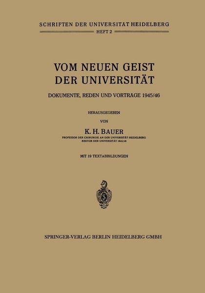 Produktbild: Vom Neuen Geist der Universit&auml;t