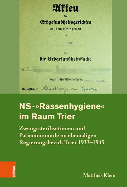 Produktbild: NS-"Rassenhygiene" im Raum Trier