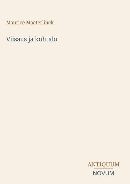 Produktbild: Viisaus ja kohtalo