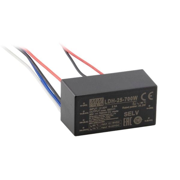 Produktbild: MEAN WELL LDH-25-350W LED-Treiber 25.2W 0.35A 12.5 - 72V 1St.