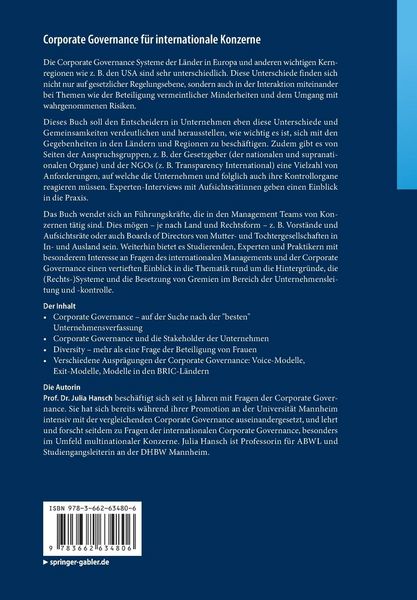 Produktbild: Corporate Governance f&uuml;r internationale Konzerne