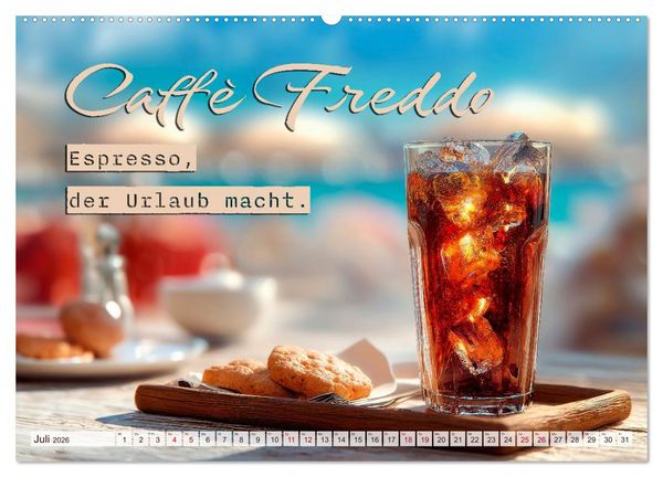 Produktbild: Kaffeemagie - Ein Jahr voller Genussmomente (Wandkalender 2026 DIN A2 quer), CALVENDO Monatskalender