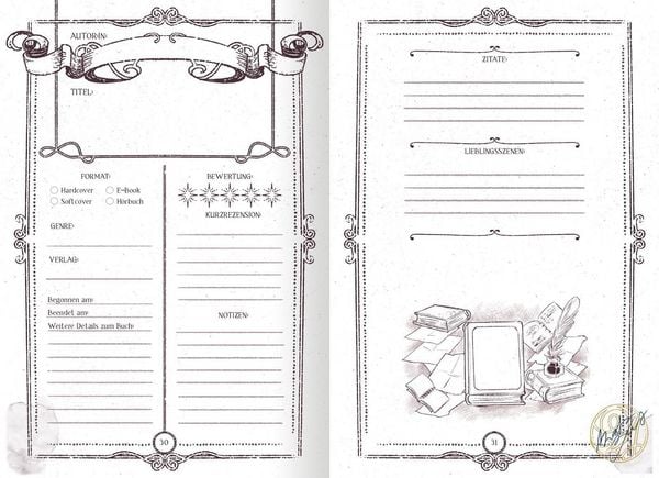 Produktbild: Reading Journal