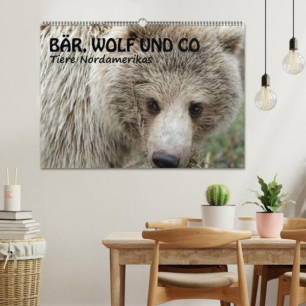 Produktbild: B&auml;r, Wolf und Co - Tiere Nordamerikas (Wandkalender 2026 DIN A2 quer), CALVENDO Monatskalender