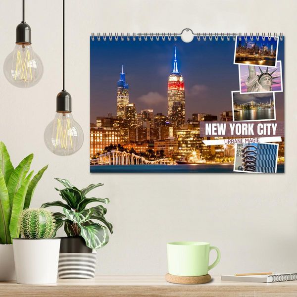 Produktbild: NEW YORK CITY Urbane Magie (Wandkalender 2026 DIN A4 quer), CALVENDO Monatskalender