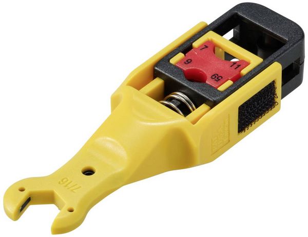 Produktbild: TRU COMPONENTS TC-11992200 Abisolierer f&uuml;r RG 59/6/7/11 Koaxkabel Abisolierl&auml;nge: 6.35 mm 1 St.