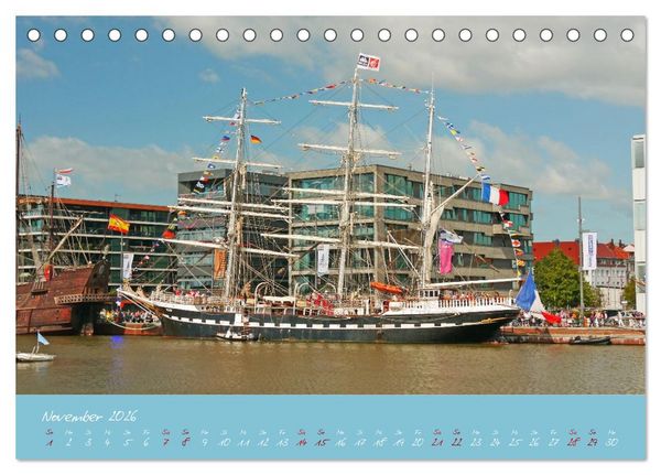 Produktbild: SAIL Bremerhaven. Segelspektakel zum Wegtr&auml;umen (Tischkalender 2026 DIN A5 quer), CALVENDO Monatskalender