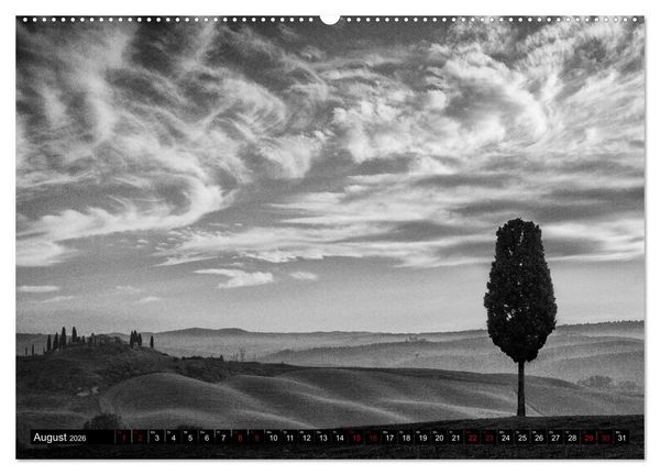 Produktbild: Toscana - monocromatico (Wandkalender 2026 DIN A2 quer), CALVENDO Monatskalender