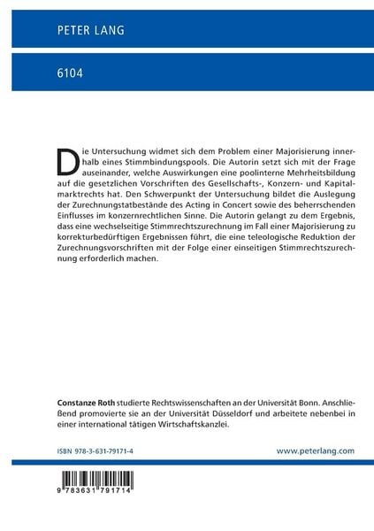 Produktbild: Der majorisierte Stimmbindungspool