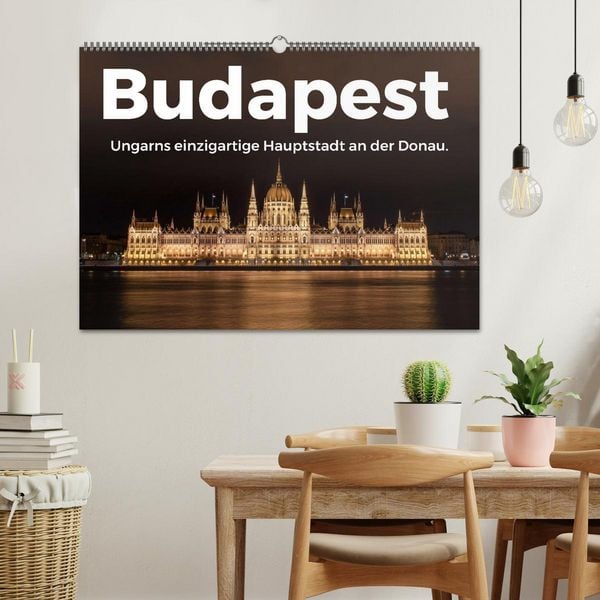 Produktbild: Budapest - Ungarns einzigartige Hauptstadt an der Donau. (Wandkalender 2026 DIN A2 quer), CALVENDO Monatskalender