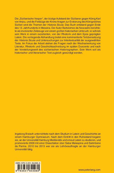 Produktbild: Die &bdquo;Sizilianische Vesper&rdquo; im Werk Bartolomeos da Neocastro