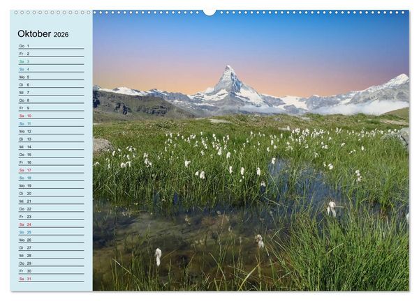 Produktbild: Faszination Horu Fotoimpressionen vom Matterhorn (Wandkalender 2026 DIN A2 quer), CALVENDO Monatskalender