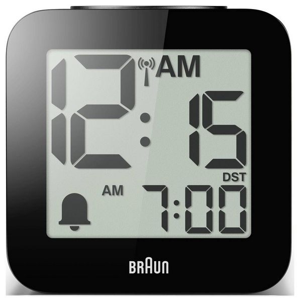 Produktbild: Braun 60077 Wecker Schwarz Gro&szlig;es Display