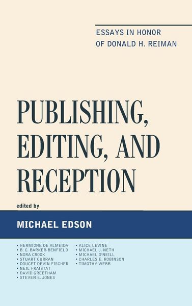 Produktbild: Publishing, Editing, and Reception