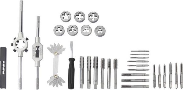 Produktbild: TOOLCRAFT TO-7015521 Gewindeschneidsatz 32teilig Stahl M3 x 0.50, M4 x 0.70, M5 x 0.80, M6 x 1, M8 x 1.25, M10 x 1.50, M12 x 1.75