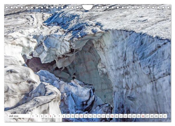 Produktbild: Die Gletscher schmelzen (Wandkalender 2026 DIN A4 quer), CALVENDO Monatskalender