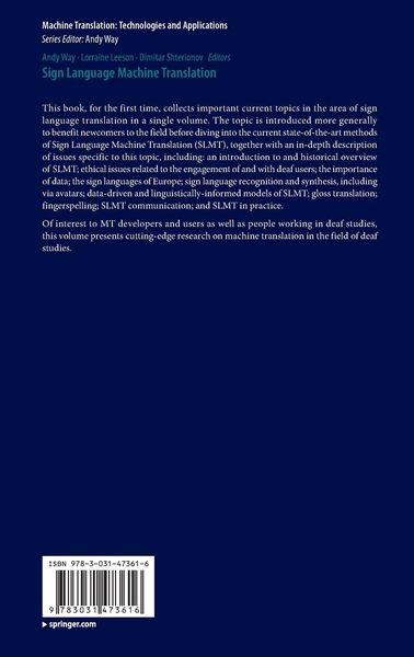 Produktbild: Sign Language Machine Translation