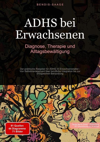 ADHS bei Erwachsenen: Diagnose, Therapie und Alltagsbewältigung, Taschenbuch von Bendis A. I. Saage-Deutschland, Tredition, 9783384530363