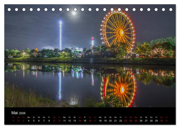 Produktbild: Regensburg bei Nacht (Tischkalender 2026 DIN A5 quer), CALVENDO Monatskalender