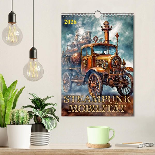 Produktbild: Steampunk Mobilit&auml;t (Wandkalender 2026 DIN A4 hoch), CALVENDO Monatskalender