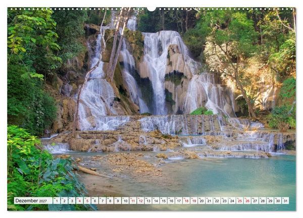 Produktbild: Bekanntes und Unbekanntes Laos (Wandkalender 2027 DIN A2 quer), CALVENDO Monatskalender