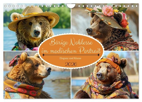 Produktbild: B&auml;rige Noblesse im modischen Portrait. Eleganz und Klasse (Wandkalender 2026 DIN A4 quer), CALVENDO Monatskalender