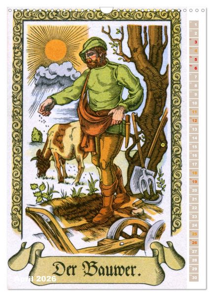 Produktbild: Altes Handwerk: Historische Zeichnungen neu entdeckt (Wandkalender 2026 DIN A3 hoch), CALVENDO Monatskalender