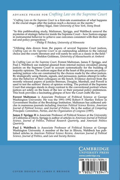 Produktbild: Crafting Law on the Supreme Court