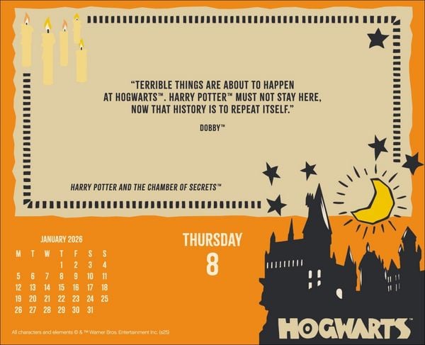 Produktbild: Harry Potter Tagesabrei&szlig;kalender 2026