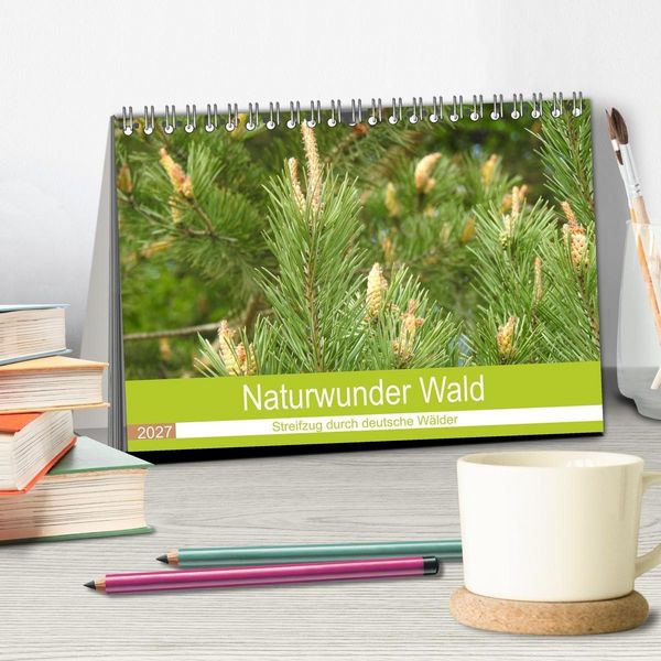 Produktbild: Naturwunder Wald (Tischkalender 2027 DIN A5 quer), CALVENDO Monatskalender