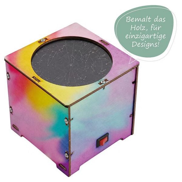 Produktbild: Fischertechnik 579987 - miniMINT, Nova Glow, Sternenhimmel-Projektor, Technik-Holzbausatz ab 8 Jahren